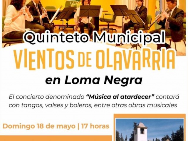 El Quinteto Vientos de Olavarra se presentar en Loma Negra